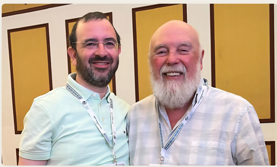 Aaron Lerch with Professor Leslie Greenberg, developer of Emotion-Focused Therapy